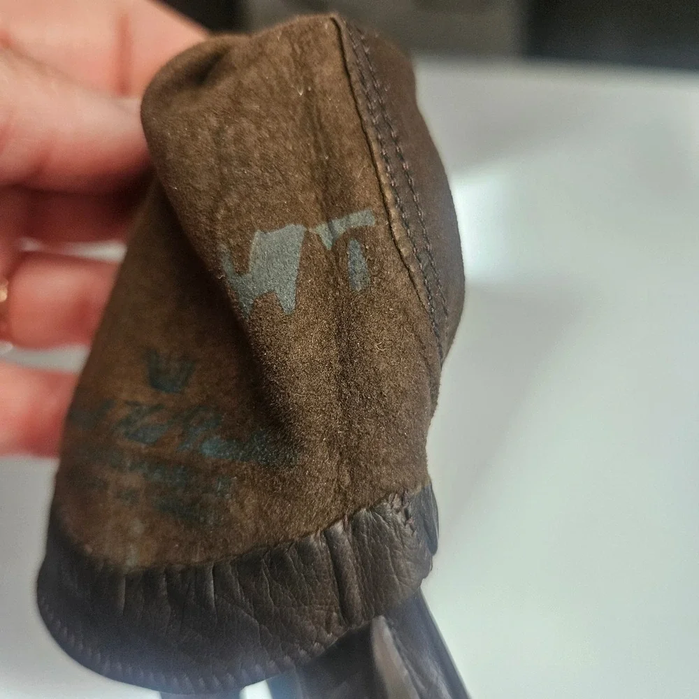 Vintage Real Kid Leather Washable Gloves Brown Size 6 Made in Israel Classic